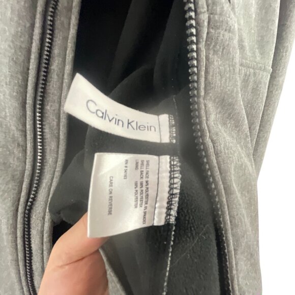 Calvin Klein Men's Classic Soft Shell Water Resistant Jacket Size L Gray Neutral - Picture 3 of 10